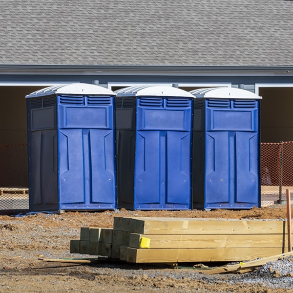 is there a specific order in which to place multiple portable toilets in Whites City New Mexico